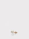 vlogo signature metal and pearl earrings