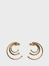 pierced solar hoops earrings small