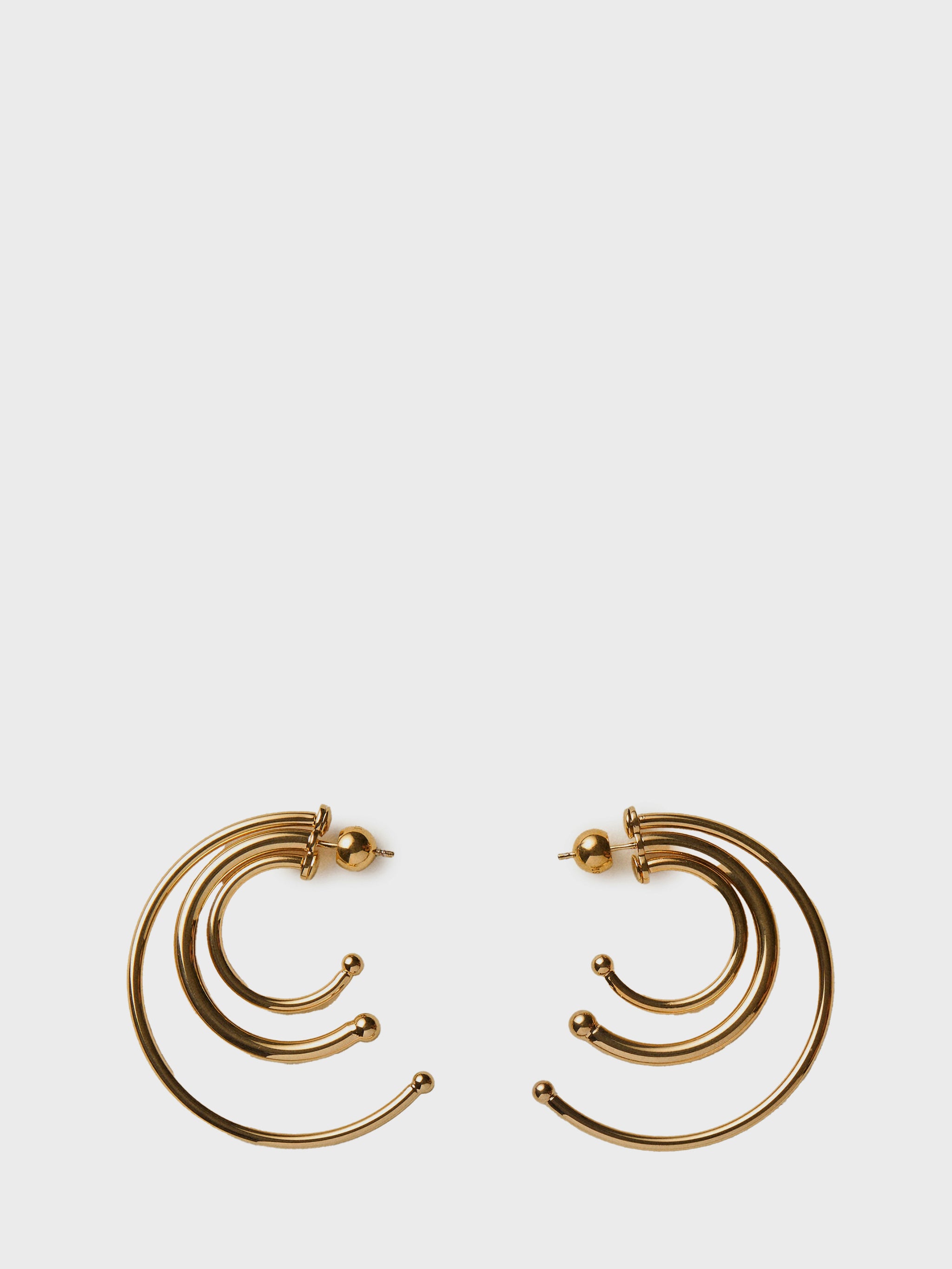 pierced solar hoops earrings small