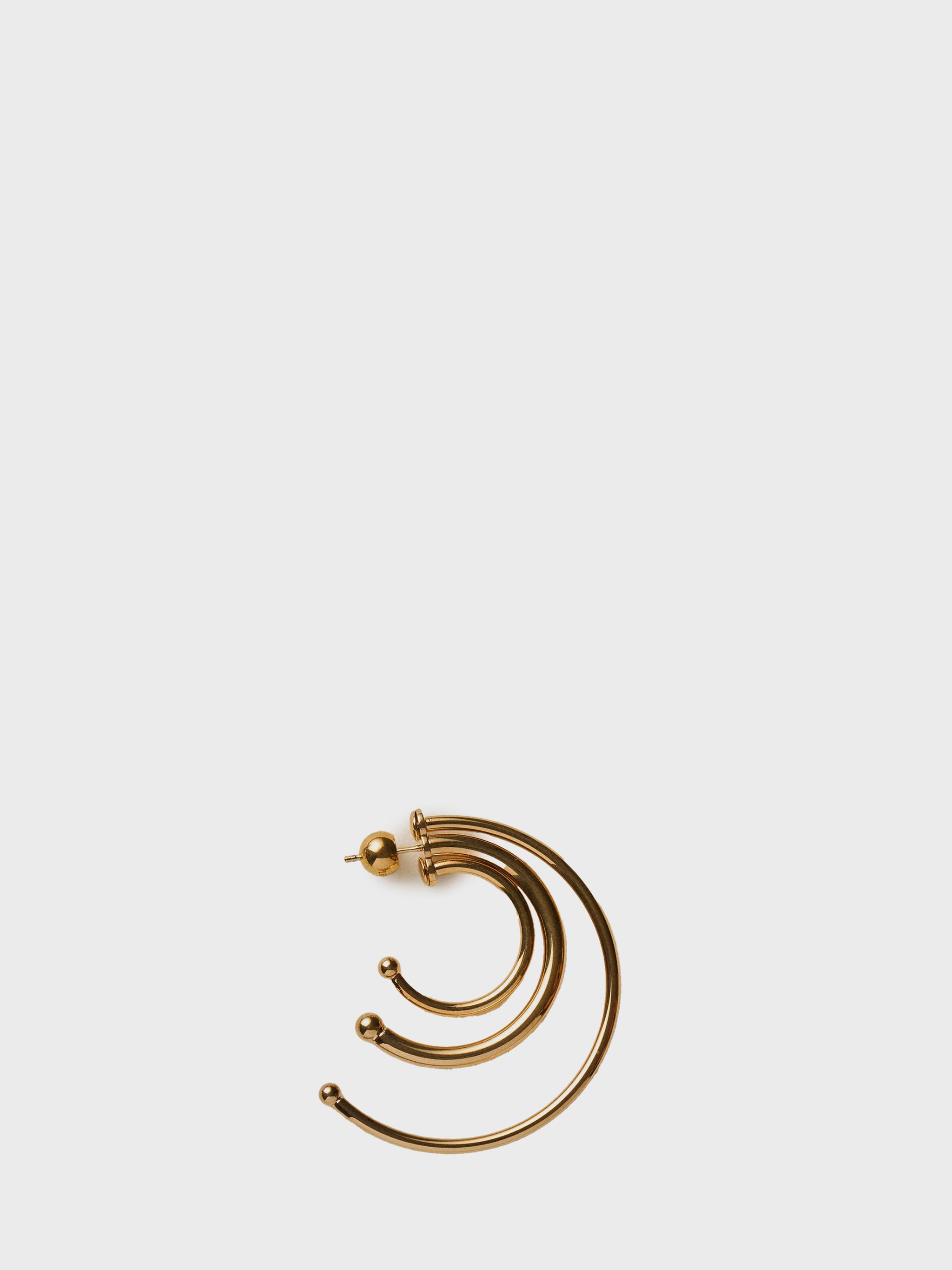 pierced solar hoops earrings small