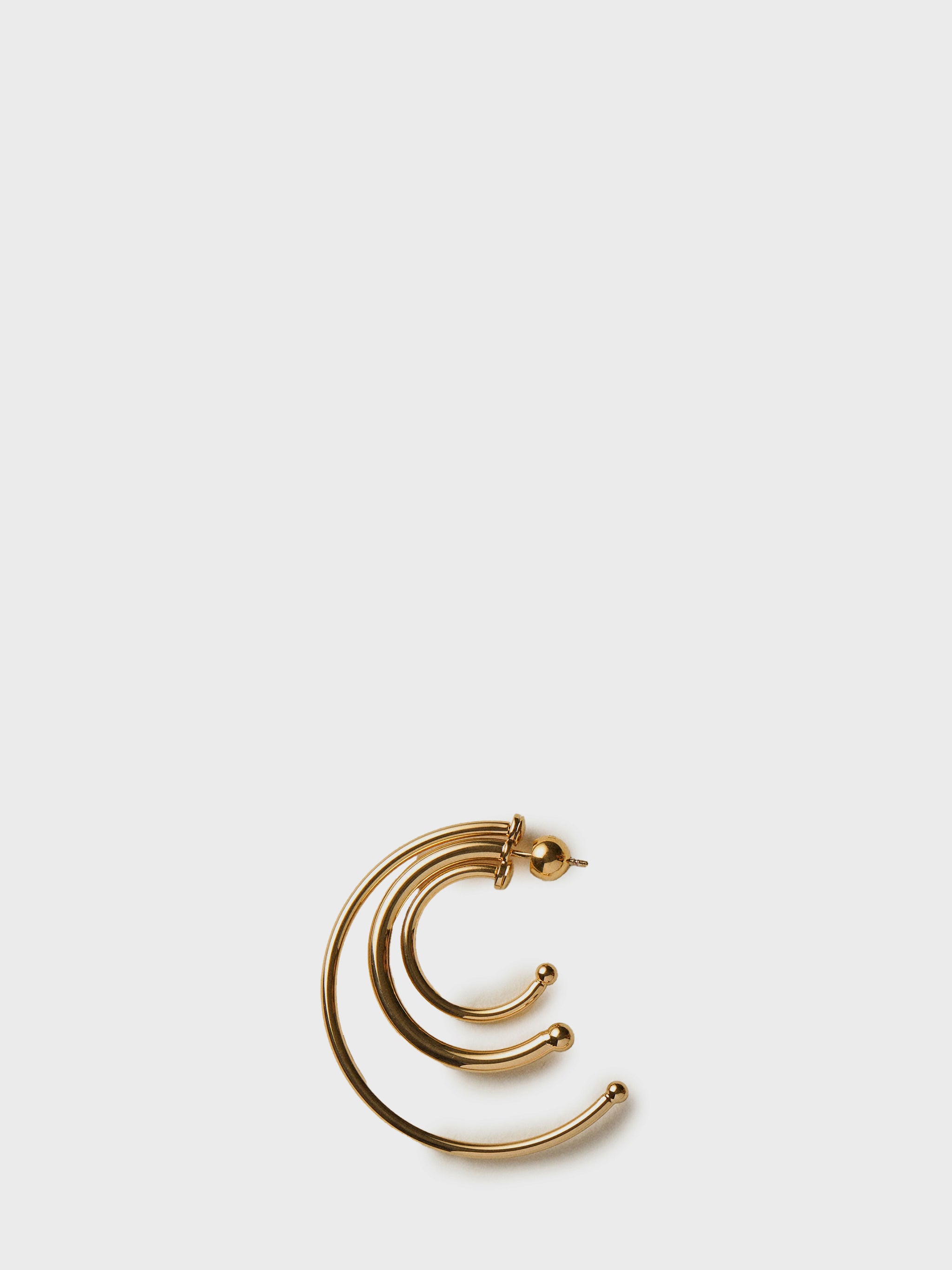 pierced solar hoops earrings small