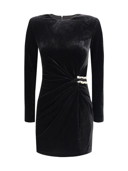 SELF-PORTRAIT 8 short velvet dress