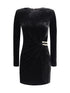 SELF-PORTRAIT 8 short velvet dress