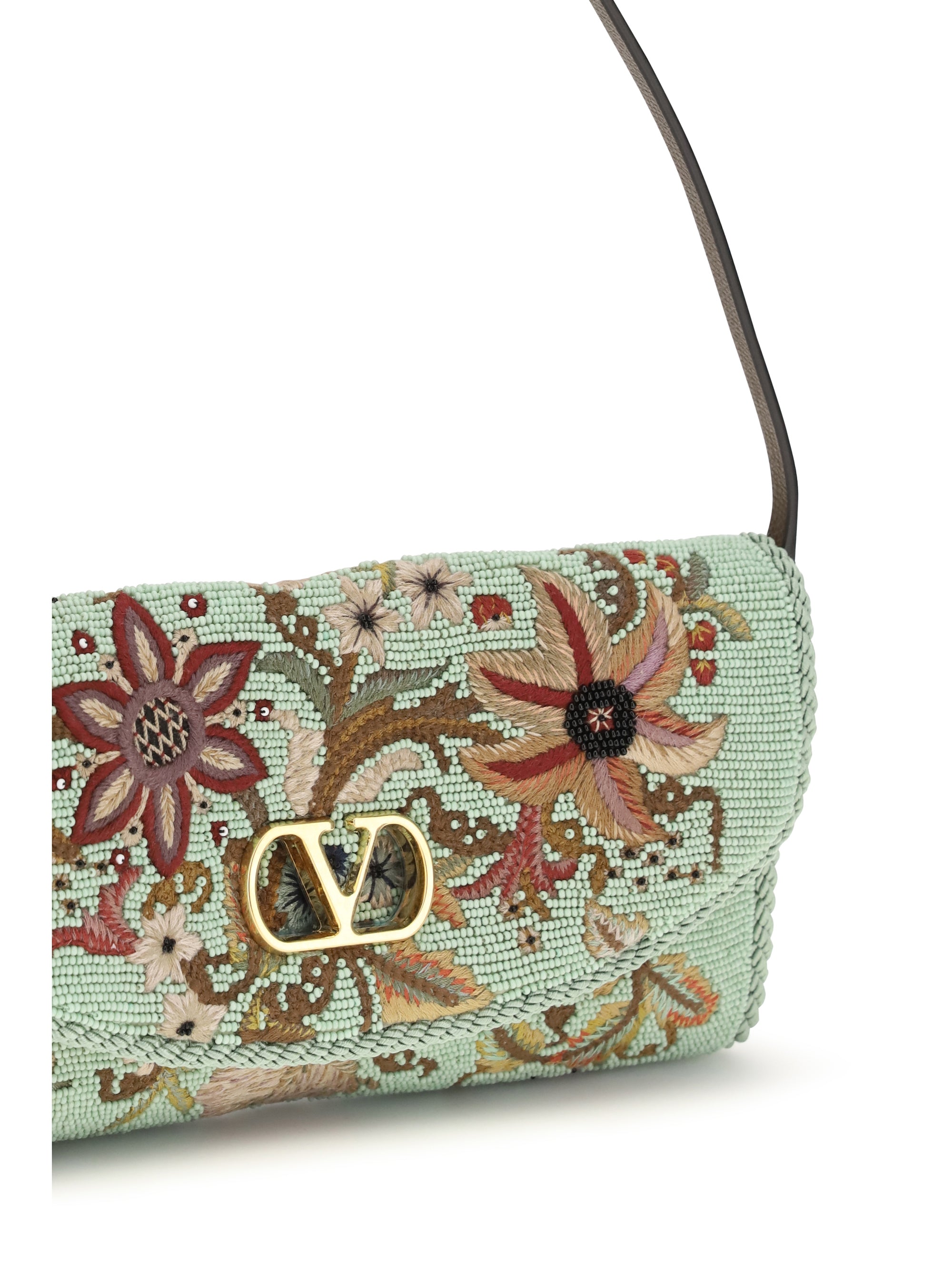 devain embroidered shoulder bag