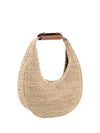 moon raffia tote bag