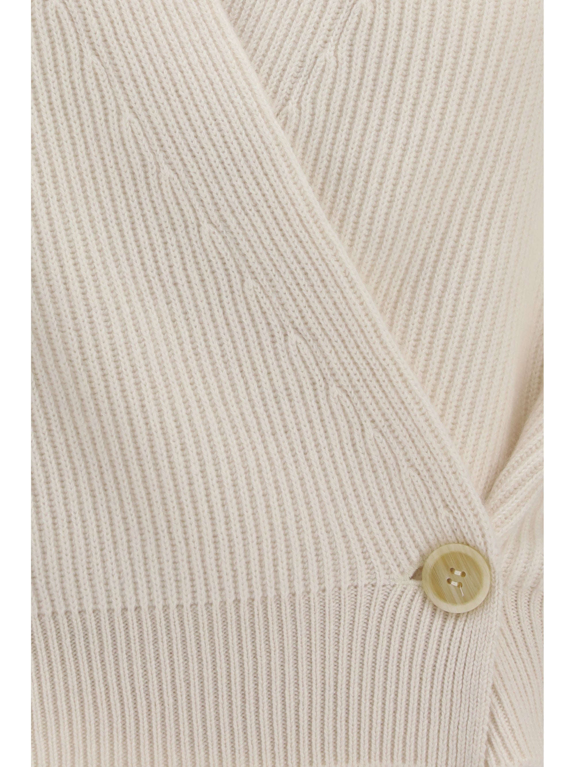 english rib cashmere cardigan