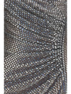 jewel-detail wrap dress