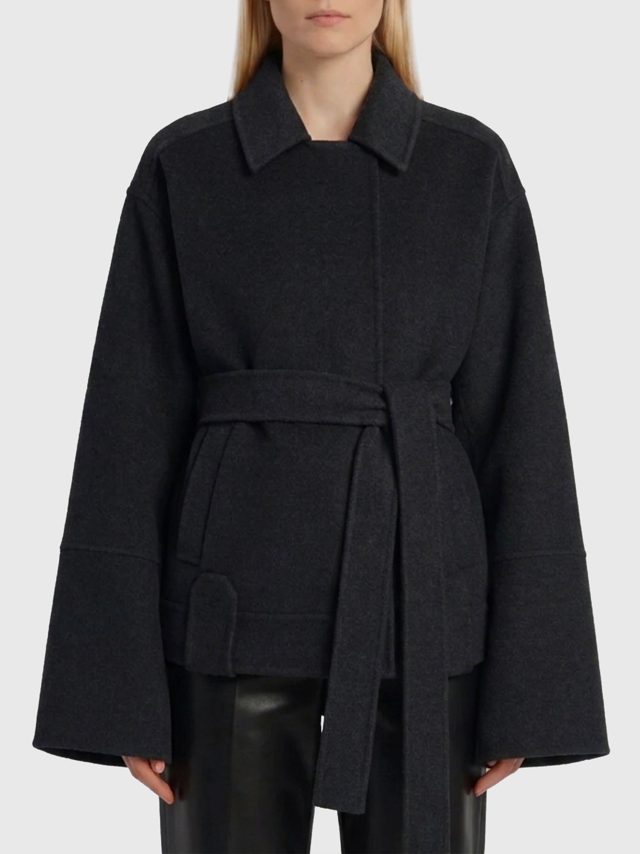 alder charcoal coat