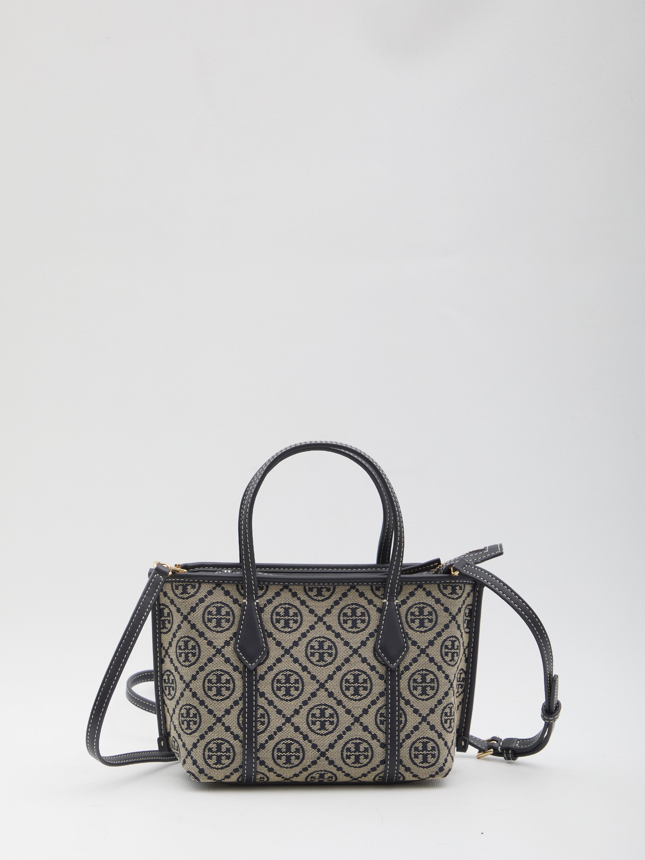 perry t monogram shopping mini bag