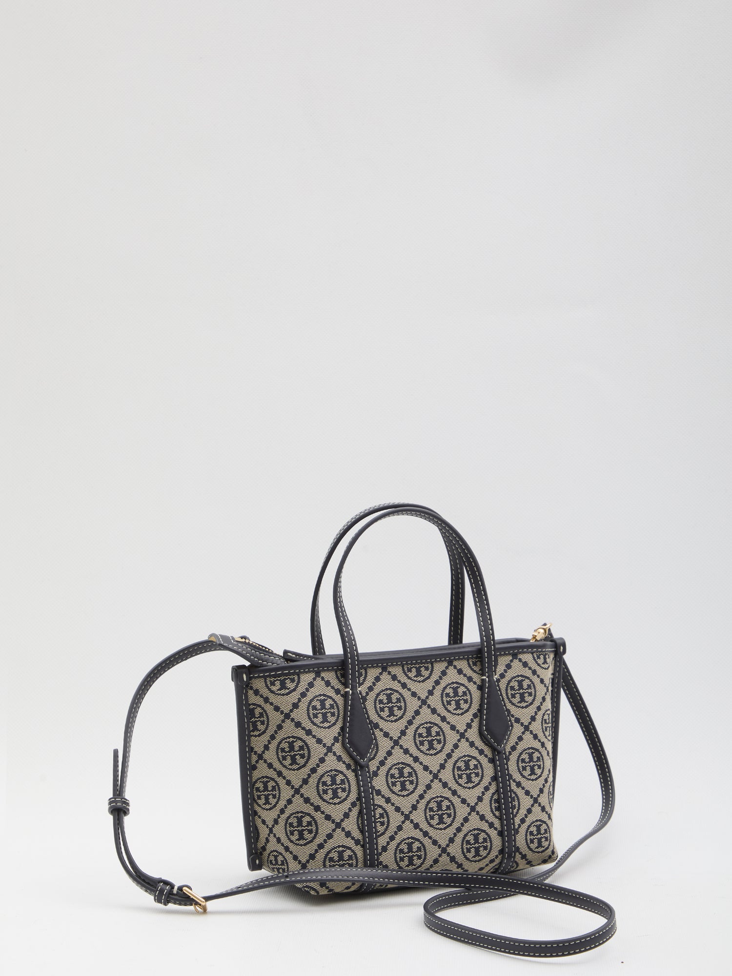 TORY BURCH OS perry t monogram shopping mini bag 