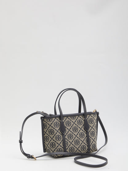 TORY BURCH OS perry t monogram shopping mini bag 