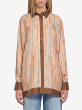 GUCCI 38 shirt in printed silk