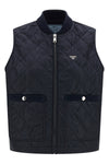 diamond quilted re-nylon vest