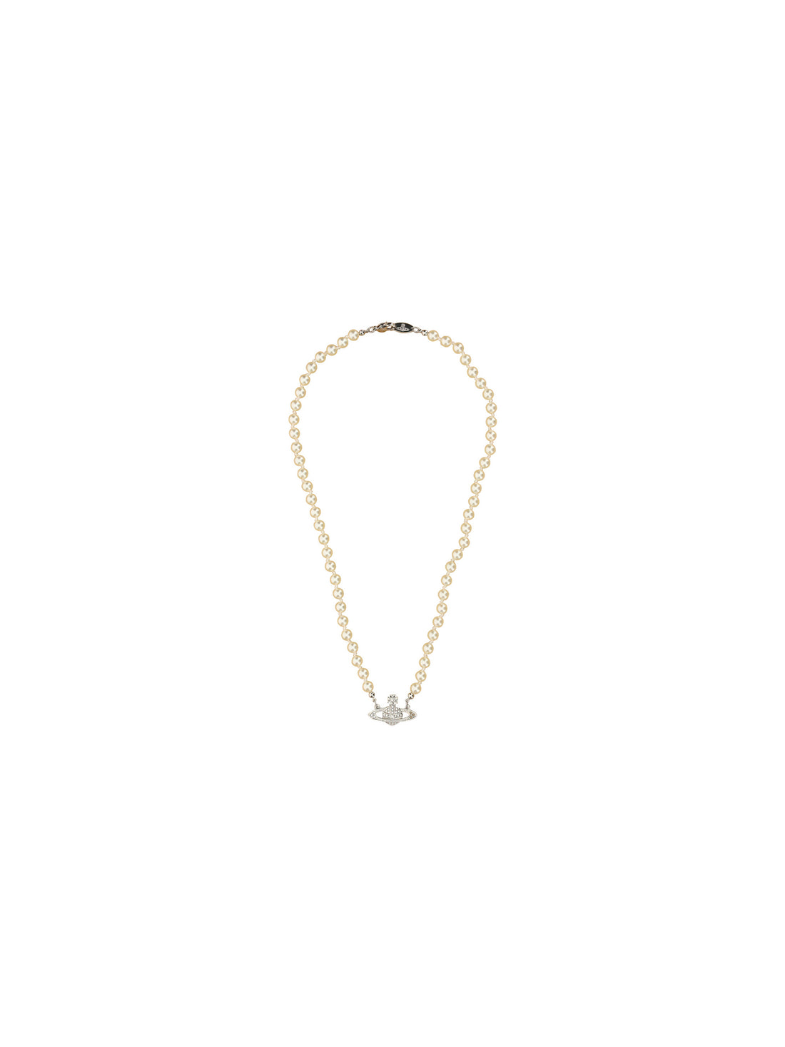 VIVIENNE WESTWOOD OS man mini bas relief pearl necklace
