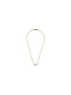 man mini bas relief pearl necklace