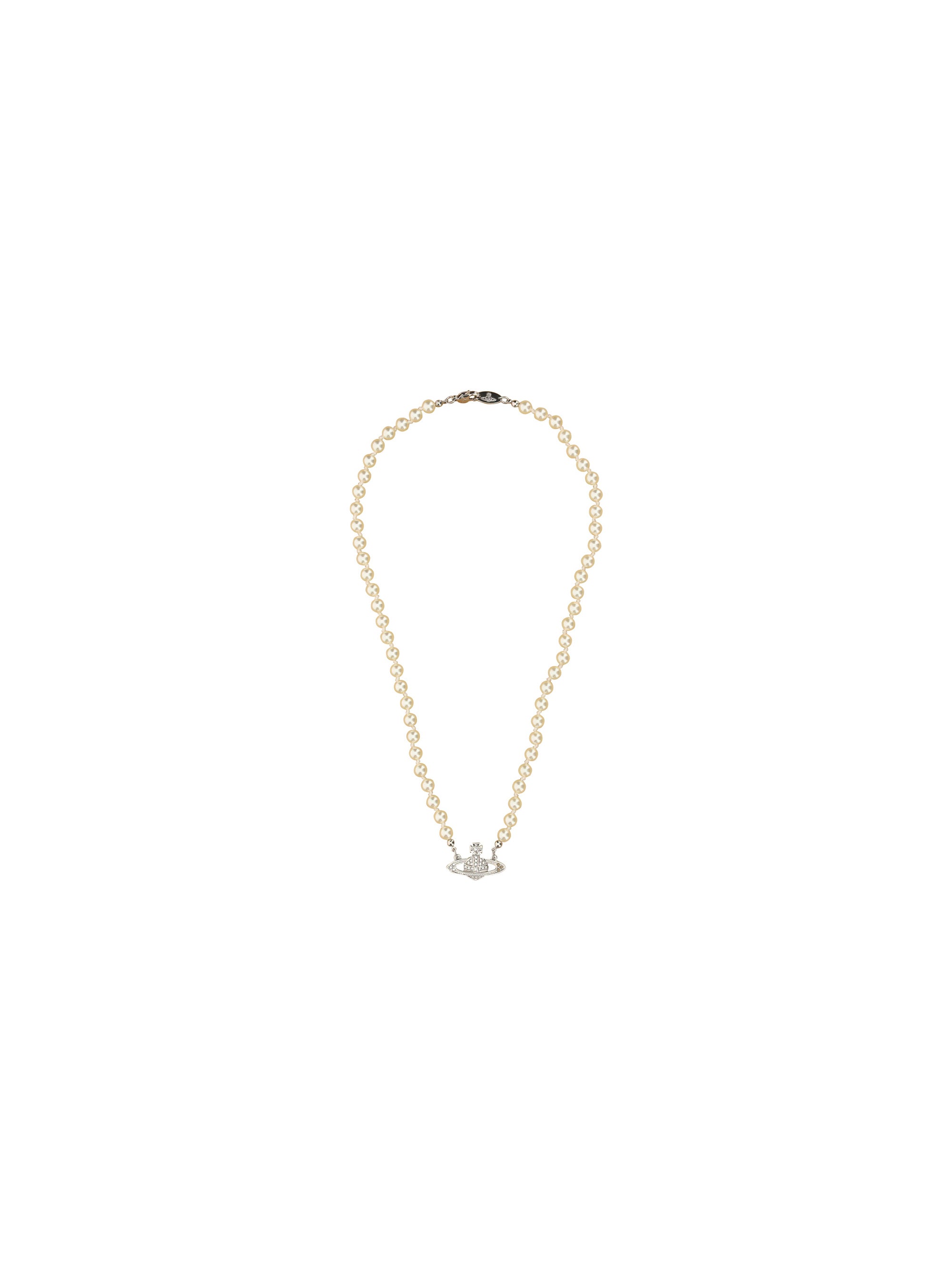 man mini bas relief pearl necklace