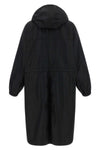 the prada re-nylon raincoat features an oversized silhouette