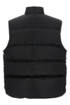 the prada black re-nylon vest redefines the codes of outerwear through a technic