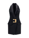 grain de poudre belted dress