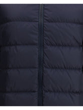 HERNO 40 hooded down jacket in dark blue