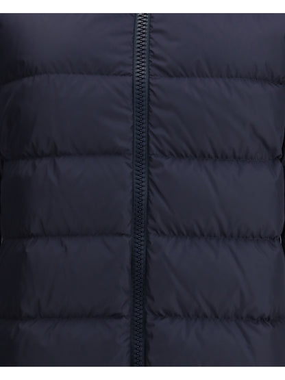 HERNO 40 hooded down jacket in dark blue