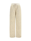 teddy-effect fleece sweatpants