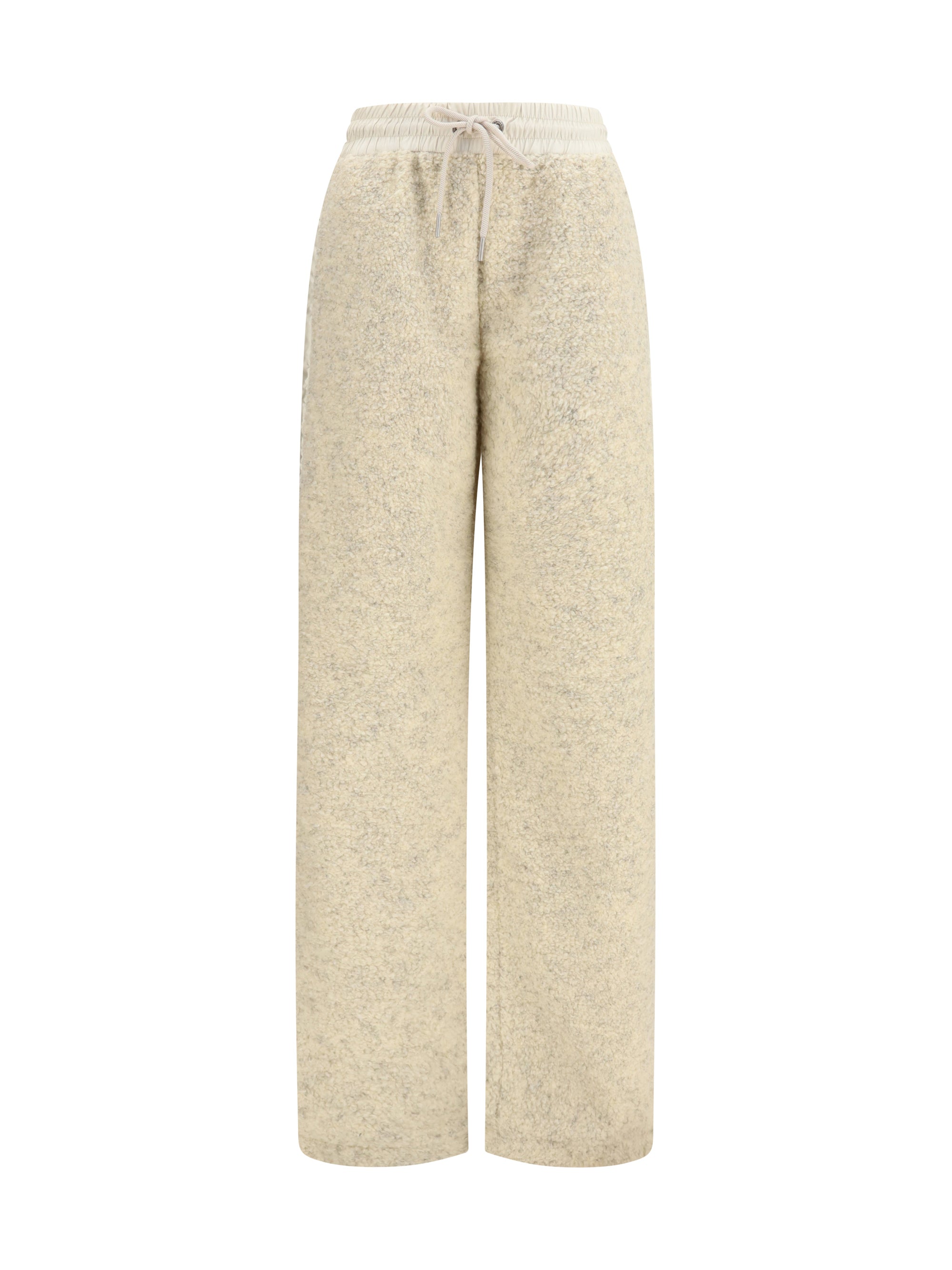 teddy-effect fleece sweatpants