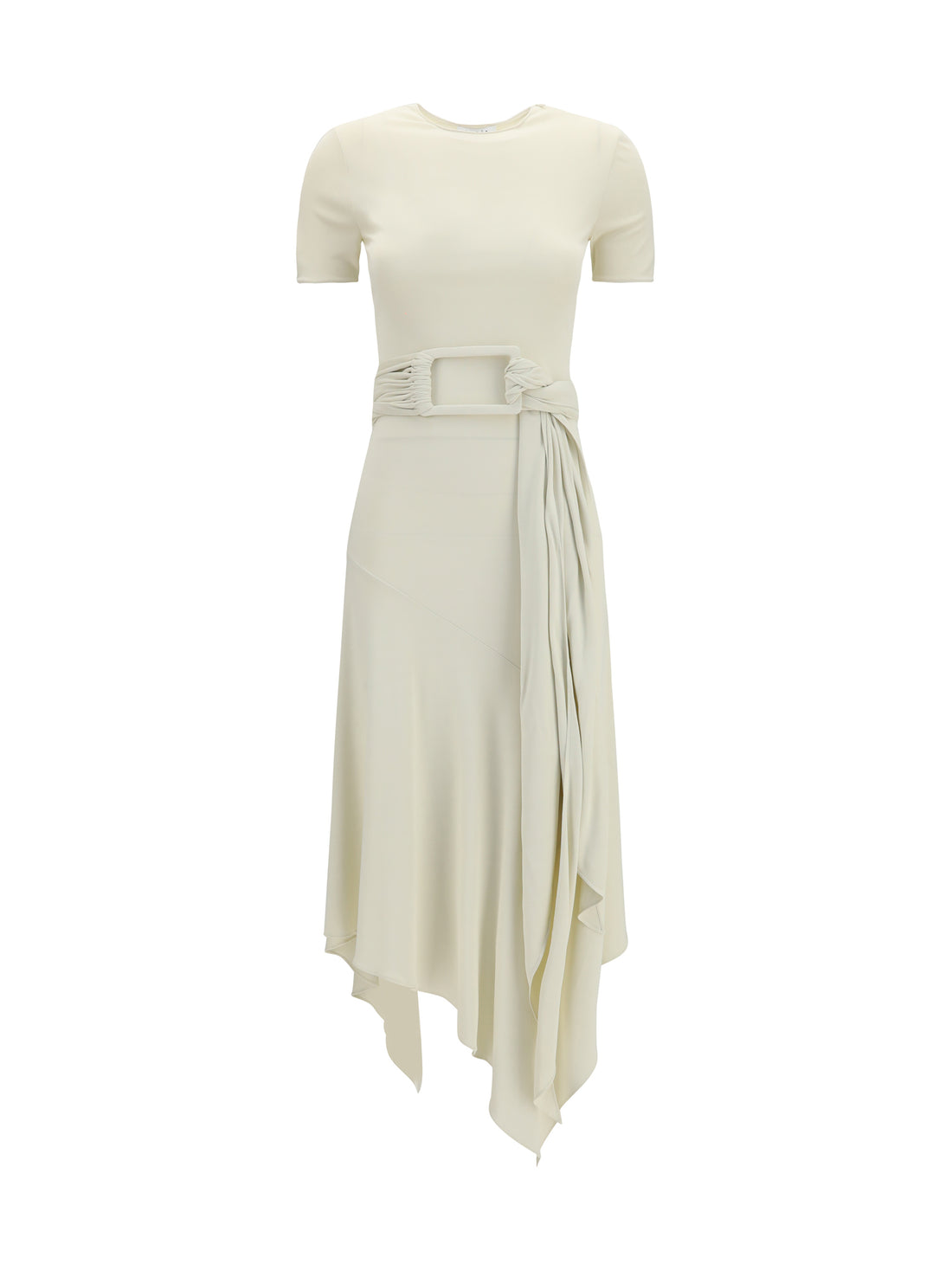 ALAIA 36 belted jersey dress