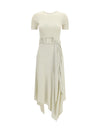 belted jersey dress