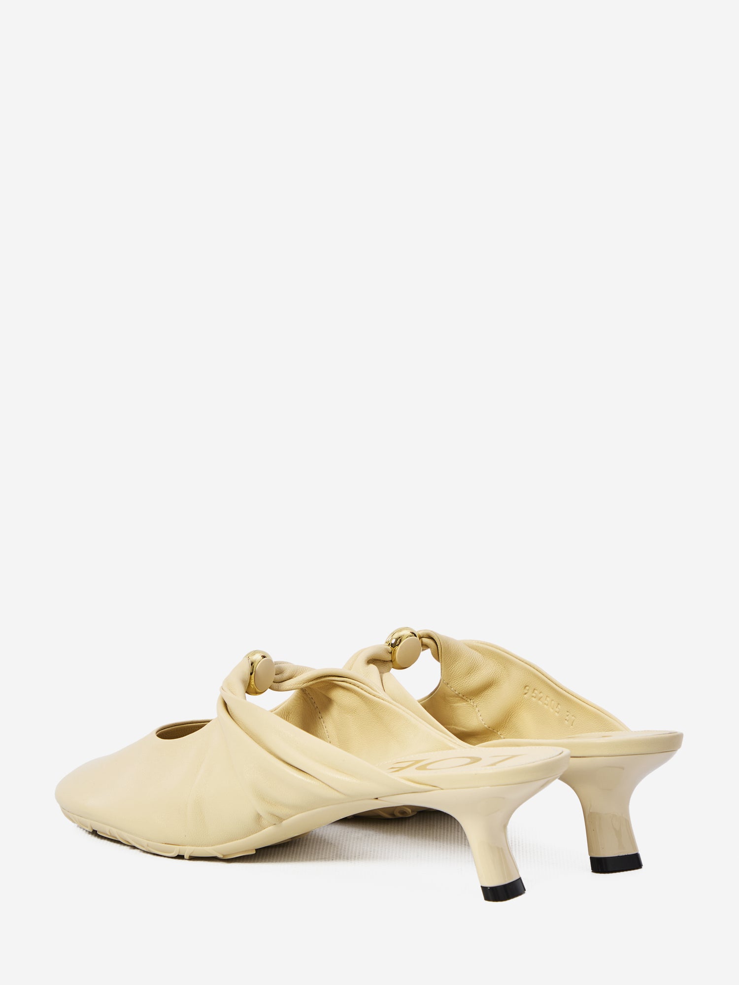 LOEWE 36 pebble mules in nappa leather