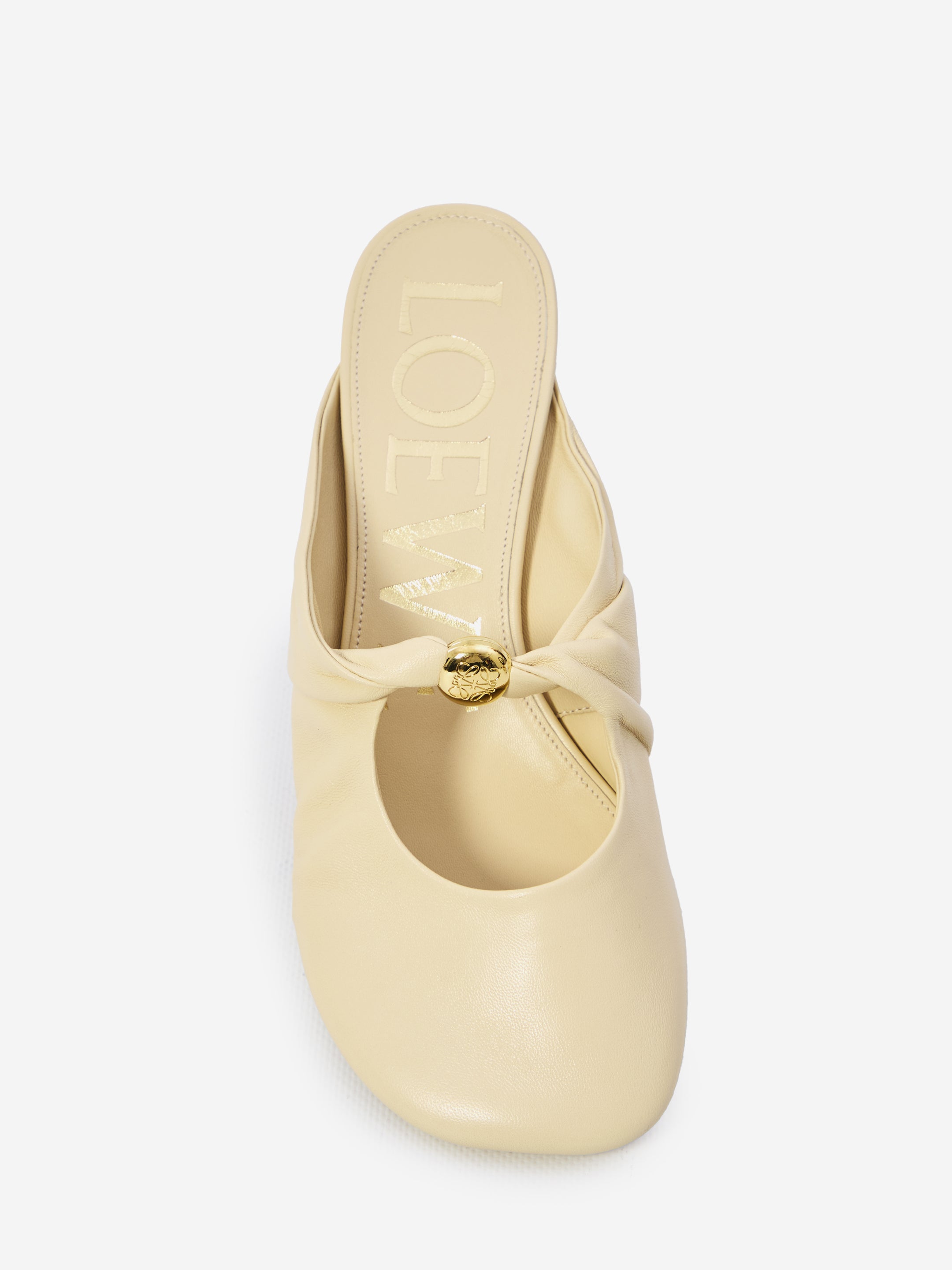 LOEWE 36 pebble mules in nappa leather