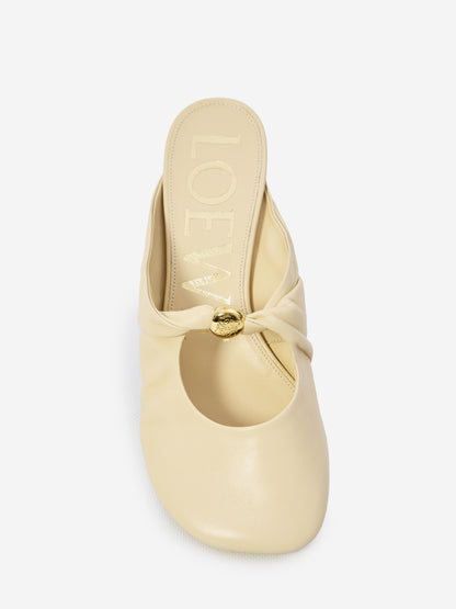 LOEWE 36 pebble mules in nappa leather
