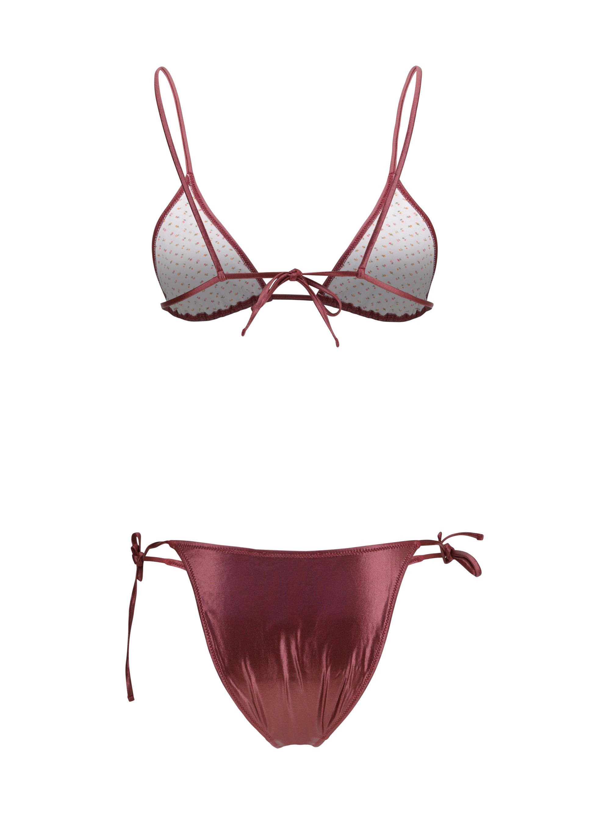 metallic bikini
