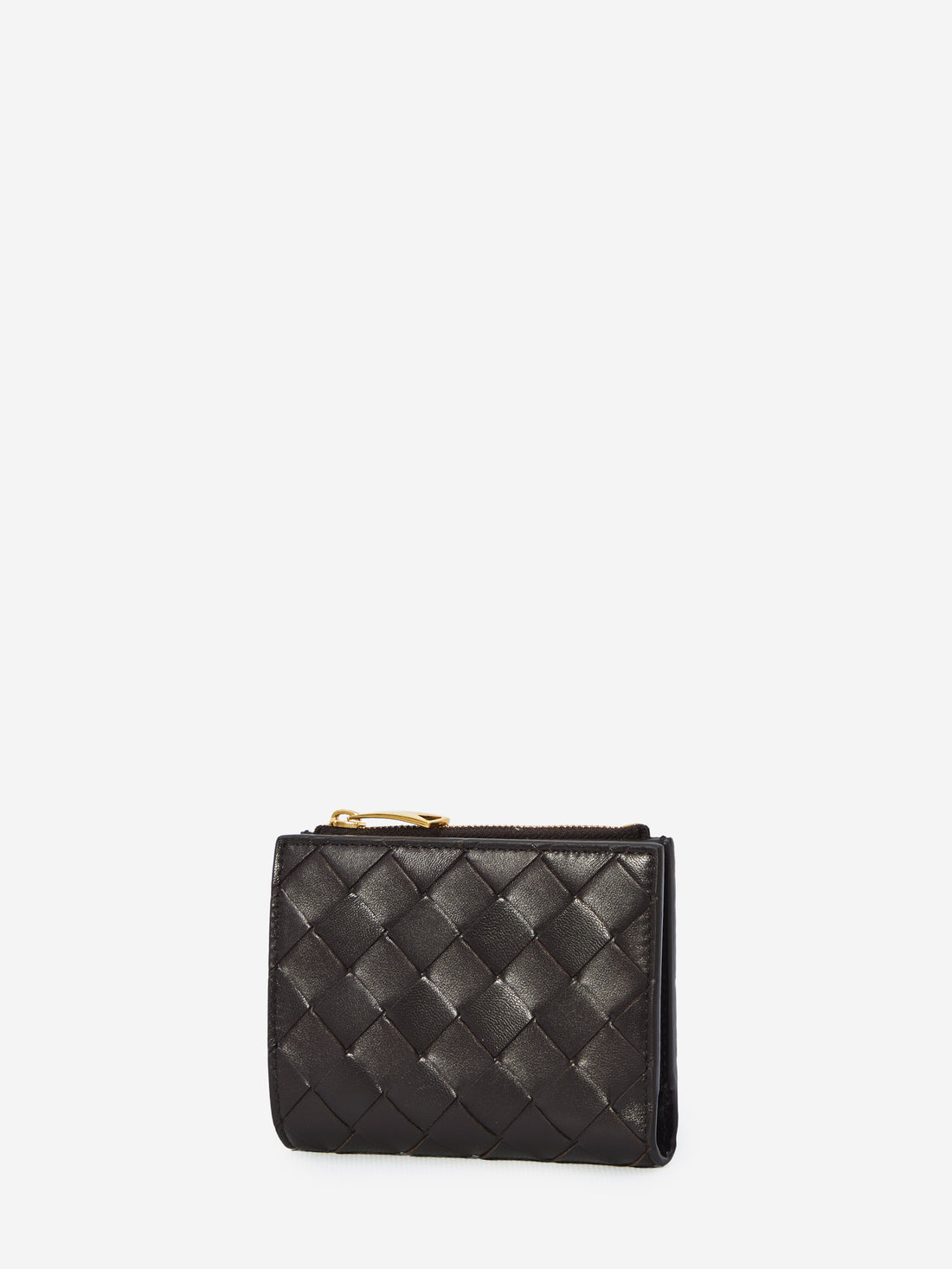 BOTTEGA VENETA OS intrecciato bi-fold small brown