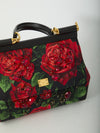 small sicily handbag in red rose