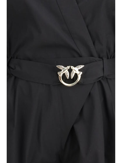 PINKO 38 buckle-belted playsuit
