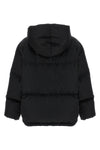 quilted re-nylon maxi down jacket