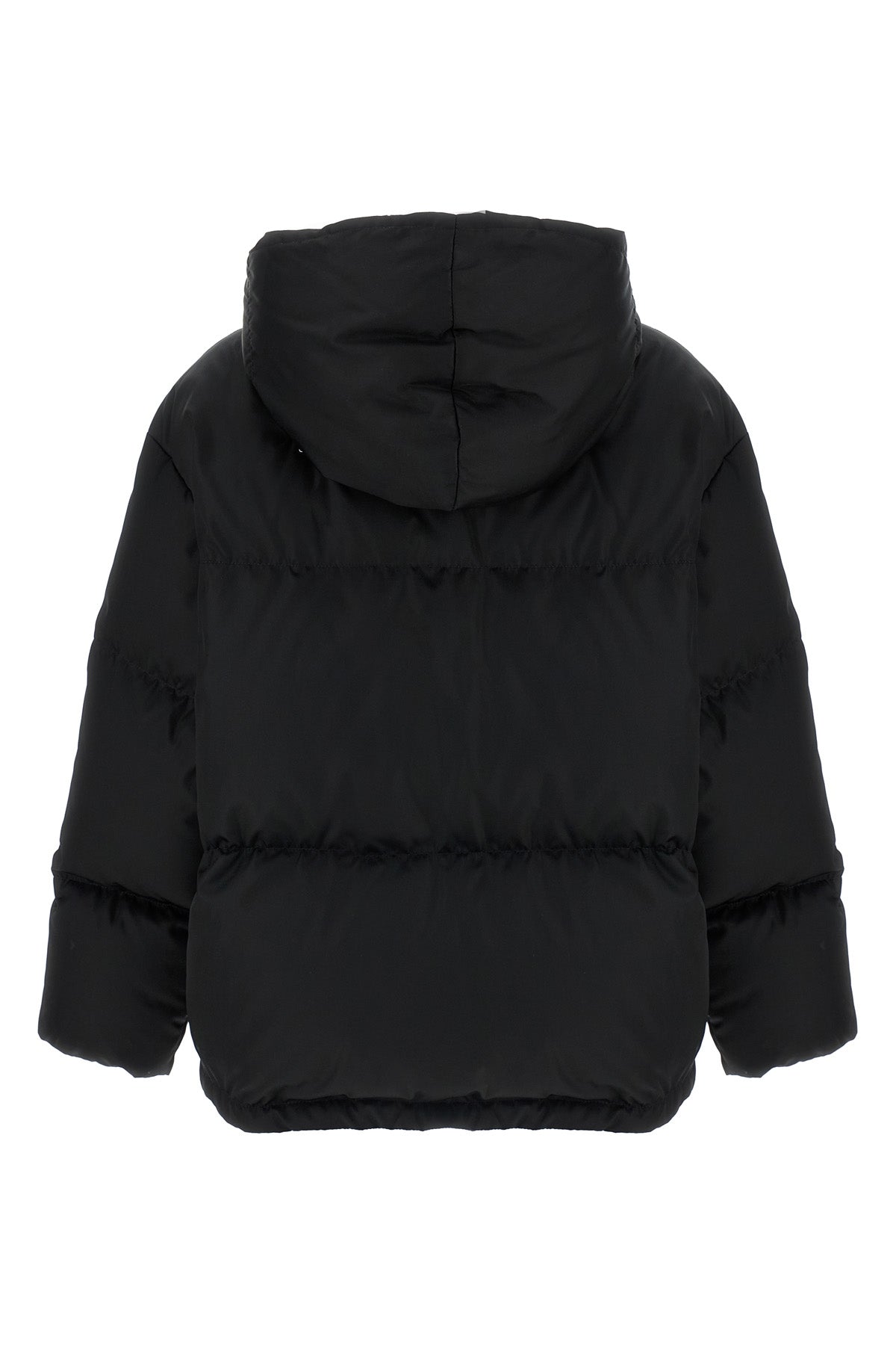 quilted re-nylon maxi down jacket