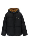 quilted re-nylon maxi down jacket