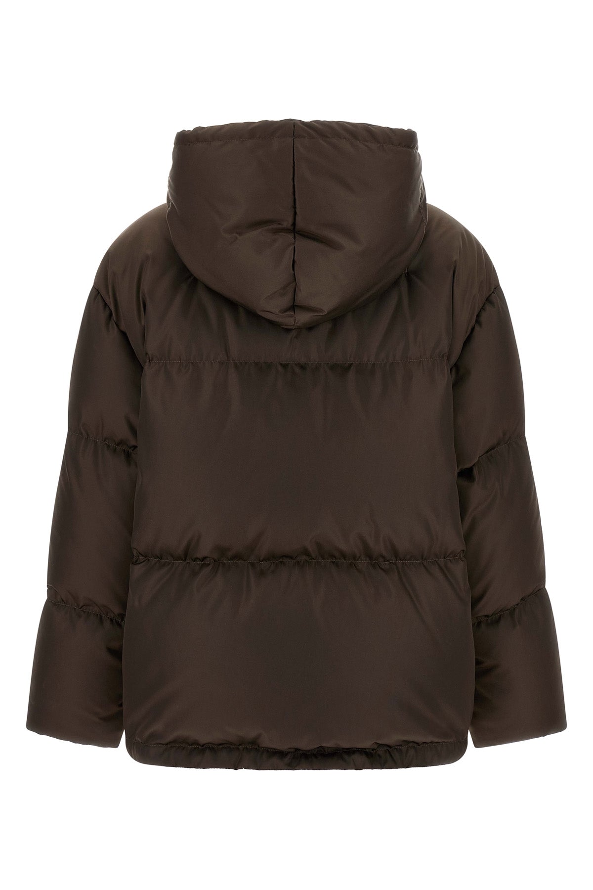prada re-nylon down jacket redefines the codes of outerwear through an oversized