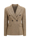virgin wool donegal jacket with monili