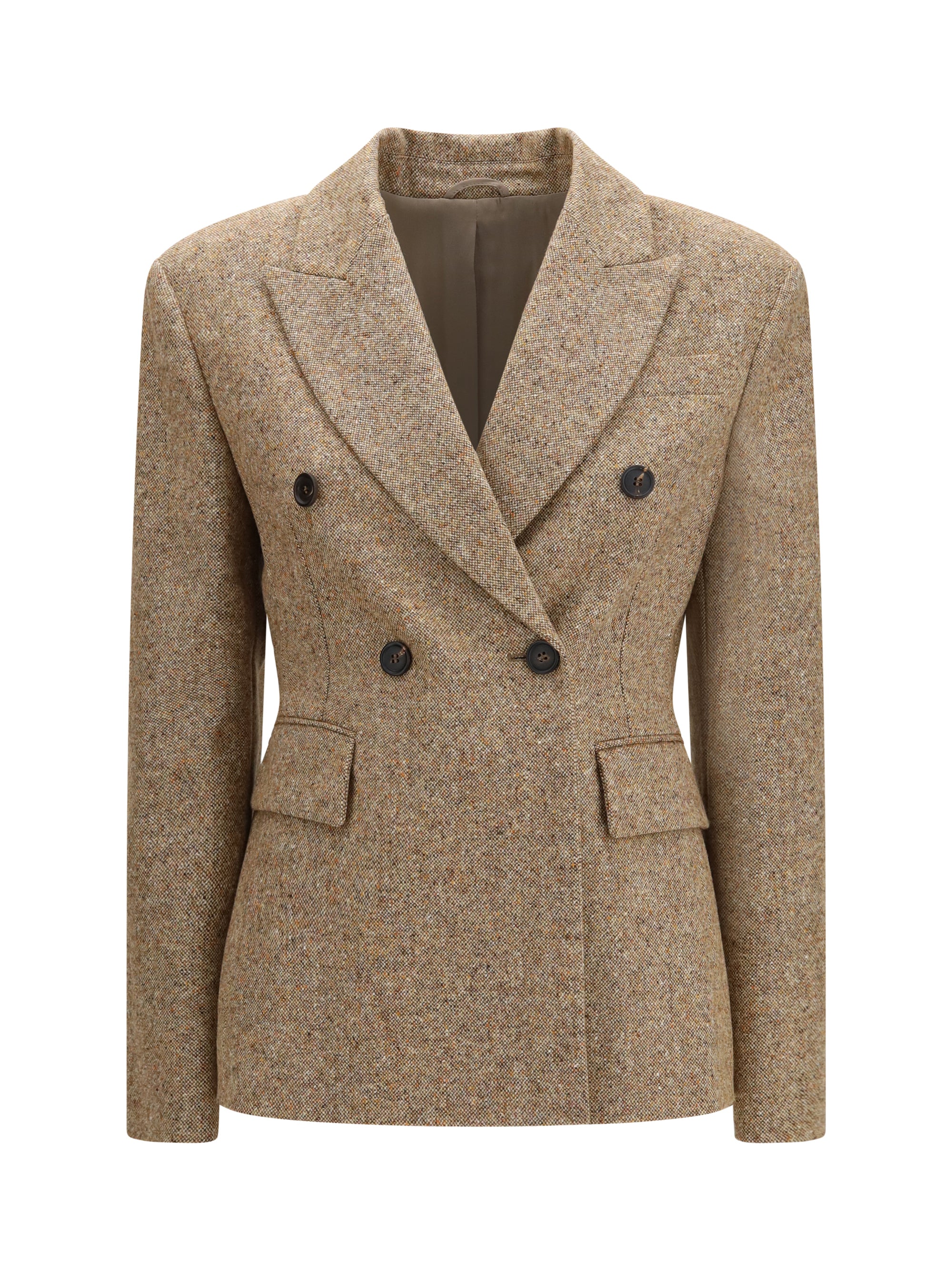 virgin wool donegal jacket with monili