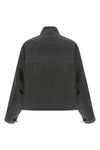 the prada jacket in structured technical fabric redefines the volumes of contemp