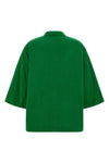 blouson in old used-effect cotton piquet