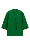 blouson in old used-effect cotton piquet