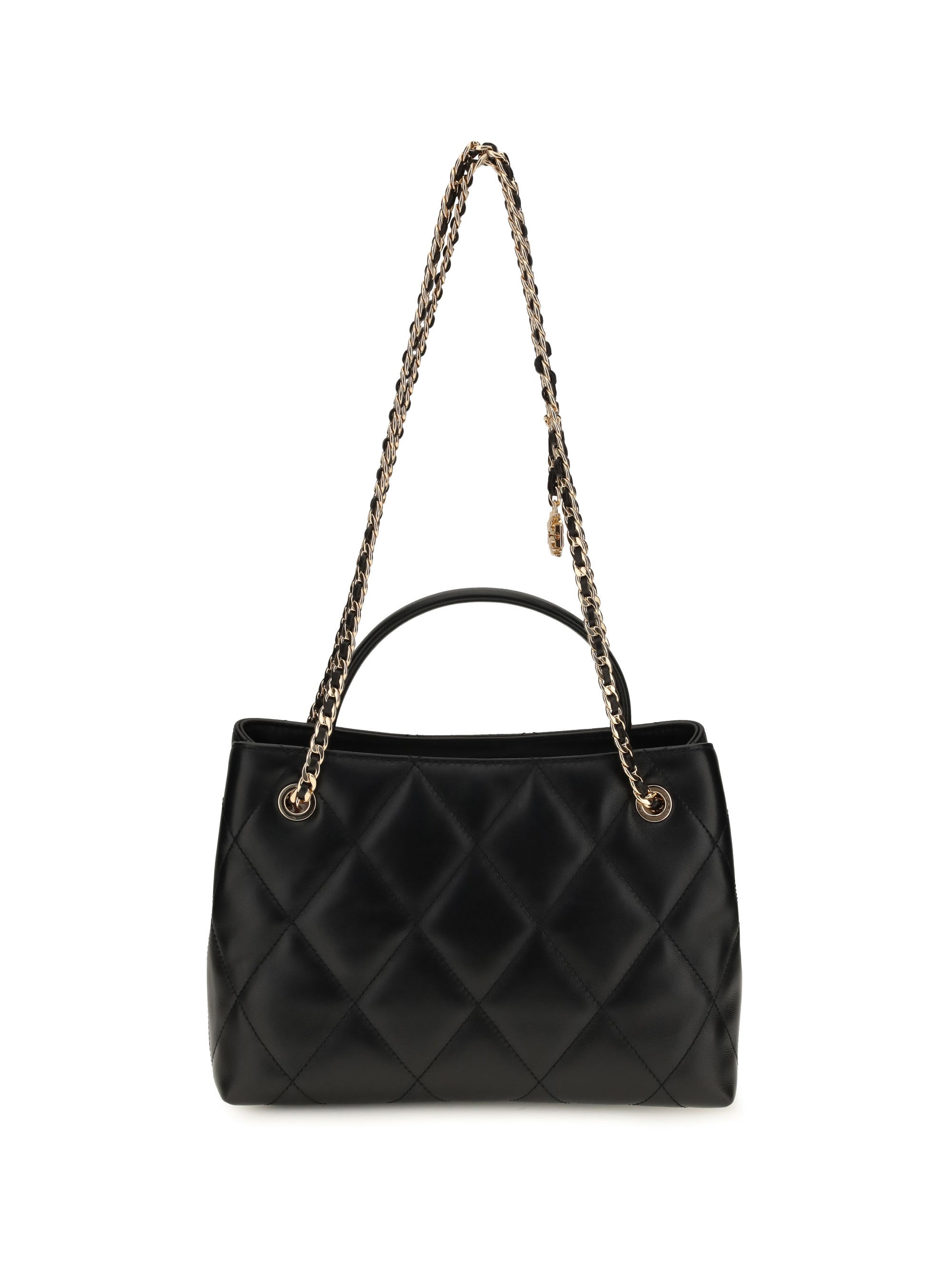 small fleming leather tote bag