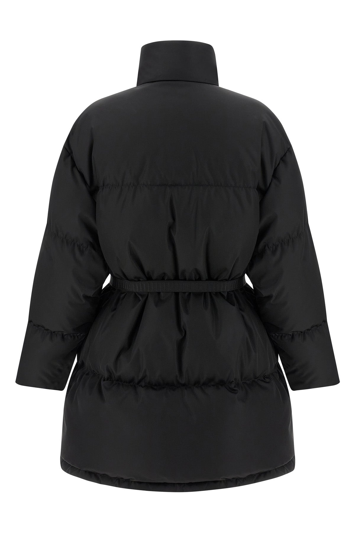 maxi quilted re-nylon down jacket