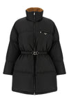 maxi quilted re-nylon down jacket