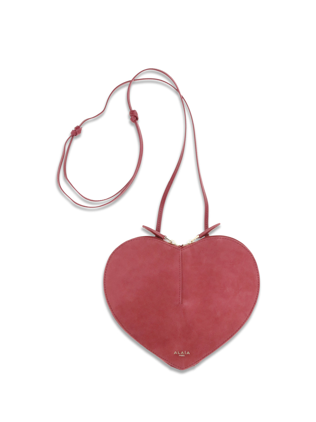 ALAIA OS cœur bimaterial shoulder bag