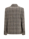 double-breasted jacket in alpaca and wool blend